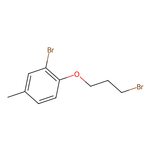 2-Bromo-4-methylphenyl 3-bromopropyl ether structure