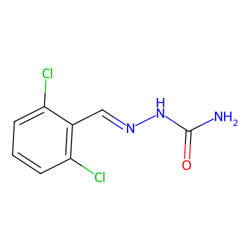 Hydrazinecarboxamide, 2-(2,6-dichlorophenyl)methylene- structure