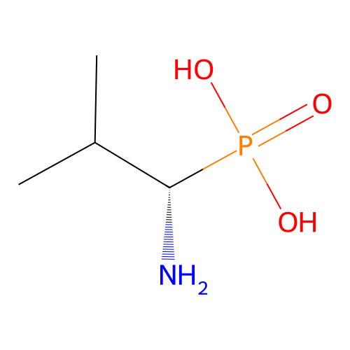 1-Amino-2-methylpropylphosphonic acid, (S)- structure