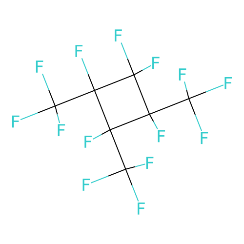 1,1,2,3,4-Pentafluoro-2,3,4-tris(trifluoromethyl)cyclobutane structure
