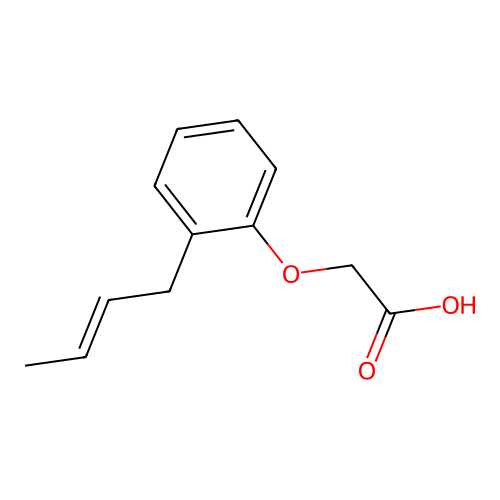2-(2-But-2-enylphenoxy)acetic acid structure