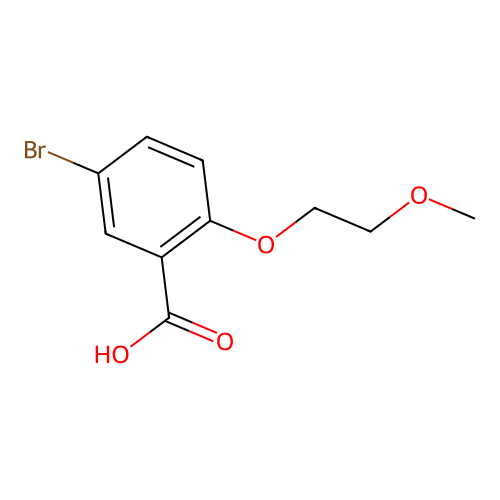 5-bromo-2-(2-methoxyethoxy)benzoic Acid structure