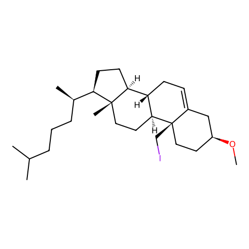 19-Iodocholesterol 3-methyl ether structure