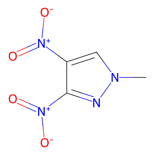 1-methyl-3,4-dinitro-1H-pyrazole structure
