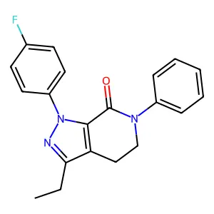 3-Ethyl-1-(4-fluorophenyl)-6-phenyl-4,5-dihydropyrazolo[3,4-c]pyridin-7-one structure