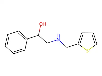 1-Phenyl-2-[(thiophen-2-ylmethyl)-amino]-ethanol structure