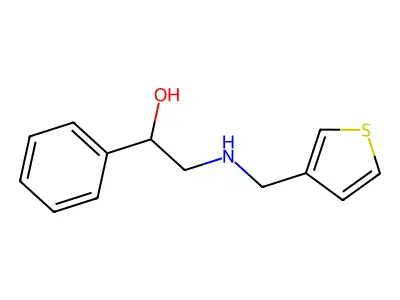 1-Phenyl-2-(thiophen-3-ylmethylamino)ethanol structure