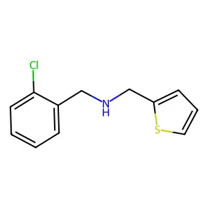 (2-Chlorophenyl)-N-(2-thienylmethyl)methanamine structure