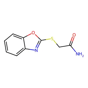 2-(1,3-Benzoxazol-2-ylsulfanyl)acetamide structure