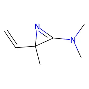 2-Ethenyl-N,N,2-trimethyl-2H-aziren-3-amine structure