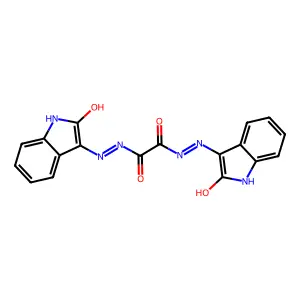 N,N'-双[(2-羟基-1H-吲哚-3-基)亚氨基]乙二酰胺 structure