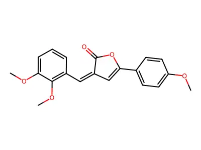 3-[(2,3-Dimethoxyphenyl)methylidene]-5-(4-methoxyphenyl)furan-2-one structure