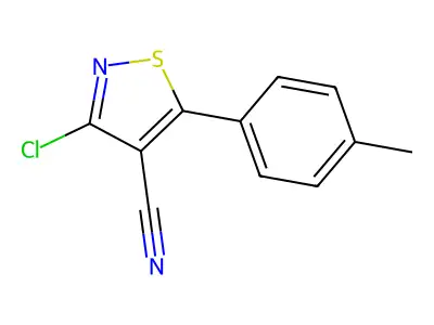 3-Chloro-5-(4-methylphenyl)isothiazole-4-carbonitrile structure