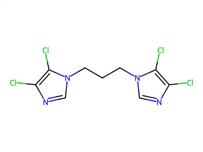 4,5-Dichloro-1-[3-(4,5-dichloroimidazol-1-yl)propyl]imidazole structure
