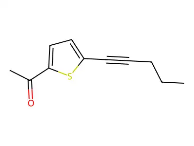 1-(5-Pent-1-ynyl-2-thienyl)ethan-1-one structure