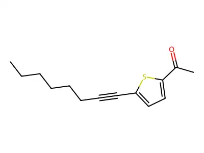 1-(5-Oct-1-ynyl-2-thienyl)ethan-1-one structure