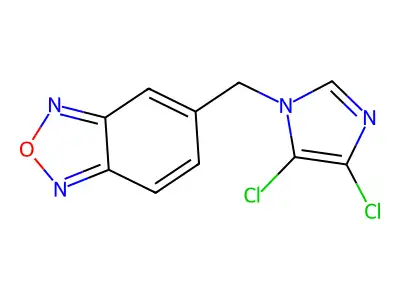 5-[(4,5-Dichloroimidazol-1-yl)methyl]-2,1,3-benzoxadiazole structure
