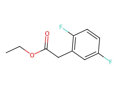 Ethyl 2-(2,5-difluorophenyl)acetate structure