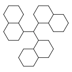 1,1',1''-Methanetriyltridecahydronaphthalene structure