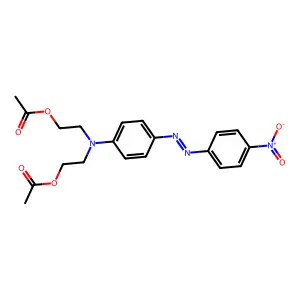 Ethanol, 2,2'-[[4-[2-(4-nitrophenyl)diazenyl]phenyl]imino]bis-, 1,1'-diacetate structure