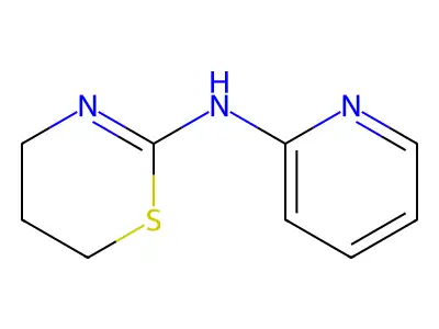 4H-1,3-Thiazin-2-amine, 5,6-dihydro-N-2-pyridinyl- structure