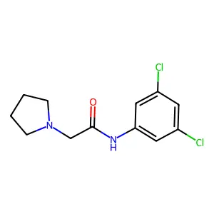N-(3,5-二氯苯基)-2-(1-吡咯烷基)乙酰胺 structure