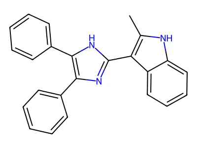 1H-Indole, 3-(4,5-diphenyl-1H-imidazol-2-yl)-2-methyl- structure