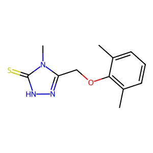 5-(2,6-Dimethyl-phenoxymethyl)-4-methyl-4H-[1,2,4]triazole-3-thiol structure