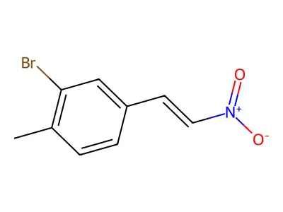 2-Bromo-1-methyl-4-(2-nitroethenyl)benzene structure