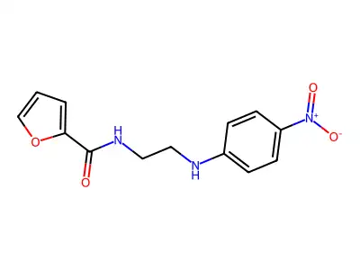 N-[2-(4-nitroanilino)ethyl]furan-2-carboxamide structure