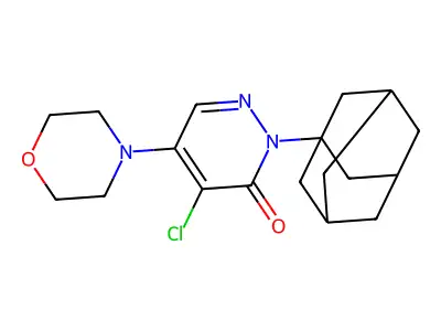2-(1-Adamantyl)-4-chloro-5-morpholin-4-ylpyridazin-3-one structure
