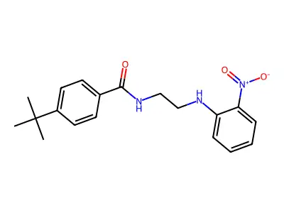 4-tert-butyl-N-[2-(2-nitroanilino)ethyl]benzamide structure
