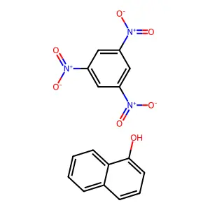 Naphthalen-1-ol-1,3,5-trinitrobenzene(1:1) structure