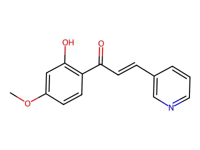 (2E)-1-(2-Hydroxy-4-methoxyphenyl)-3-(pyridin-3-YL)prop-2-EN-1-one structure
