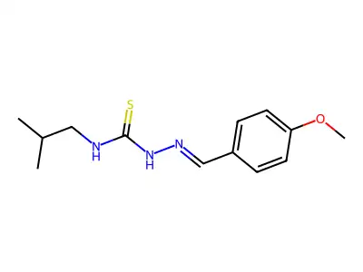 1-[(4-Methoxyphenyl)methylideneamino]-3-(2-methylpropyl)thiourea structure