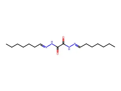 N,N'-bis(heptylideneamino)oxamide structure