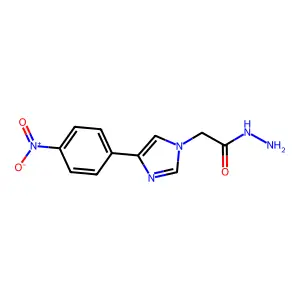 2-[4-(4-Nitrophenyl)imidazol-1-yl]acetohydrazide structure