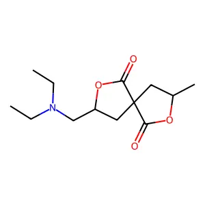2,7-Dioxaspiro(4.4)nonane-1,6-dione, 3-((diethylamino)methyl)-8-methyl- structure