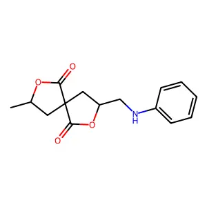 2,7-Dioxaspiro(4.4)nonane-1,6-dione, 3-methyl-8-((phenylamino)methyl)- structure