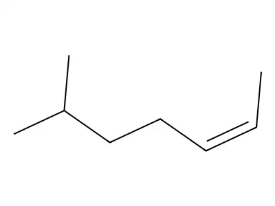 6-Methylhept-2-ene structure