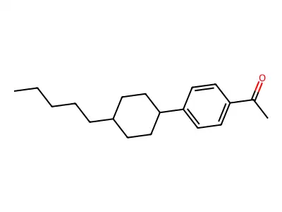 1-(4-(trans-4-pentylcyclohexyl)phenyl)ethanone structure