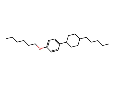 1-(Hexyloxy)-4-(4-pentylcyclohexyl)benzene structure