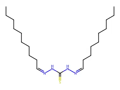 1,3-Bis(decylideneamino)thiourea structure