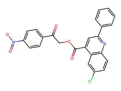 2-(4-Nitrophenyl)-2-oxoethyl 6-chloro-2-phenyl-4-quinolinecarboxylate structure