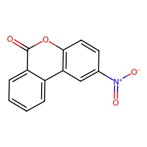 2-nitro-6H-dibenzo(b,d)pyran-6-one structure