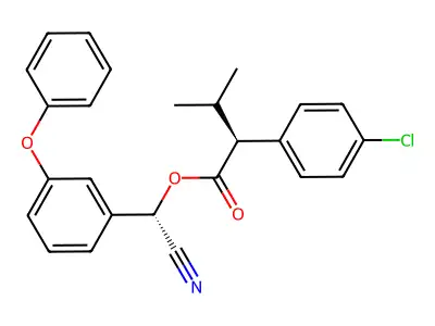 顺式氰戊菊酯 structure