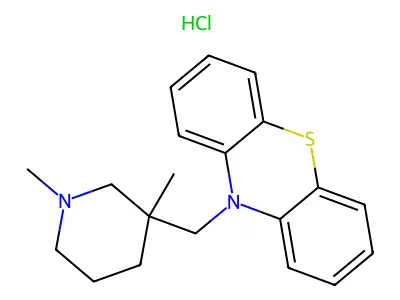 10-[(1,3-Dimethylpiperidin-3-yl)methyl]phenothiazine structure