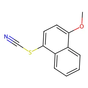 4-Methoxy-1-naphthyl thiocyanate structure
