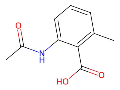 2-Acetamido-6-methylbenzoic acid structure