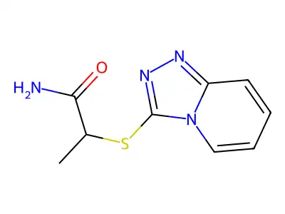 2-([1,2,4]Triazolo[4,3-a]pyridin-3-ylthio)propanamide structure